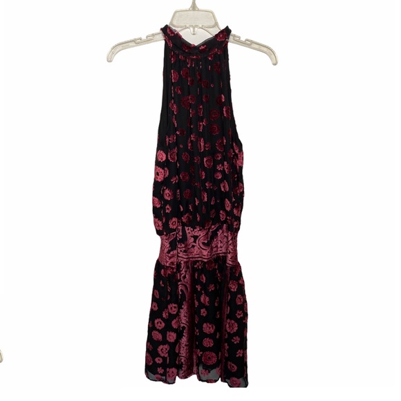 RAMY BROOK Naima Velvet Burnout Short Dress NWT S - Picture 4 of 6